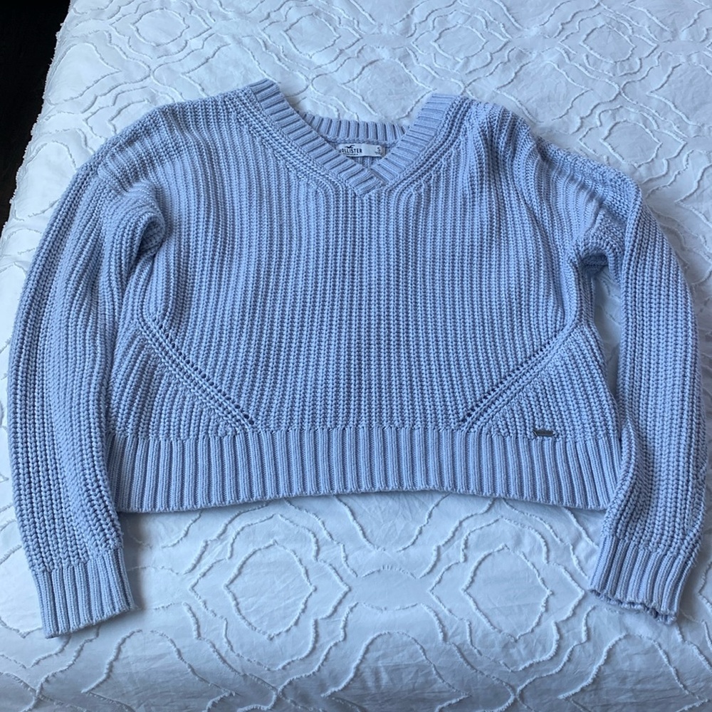 Blue Hollister Knit pullover